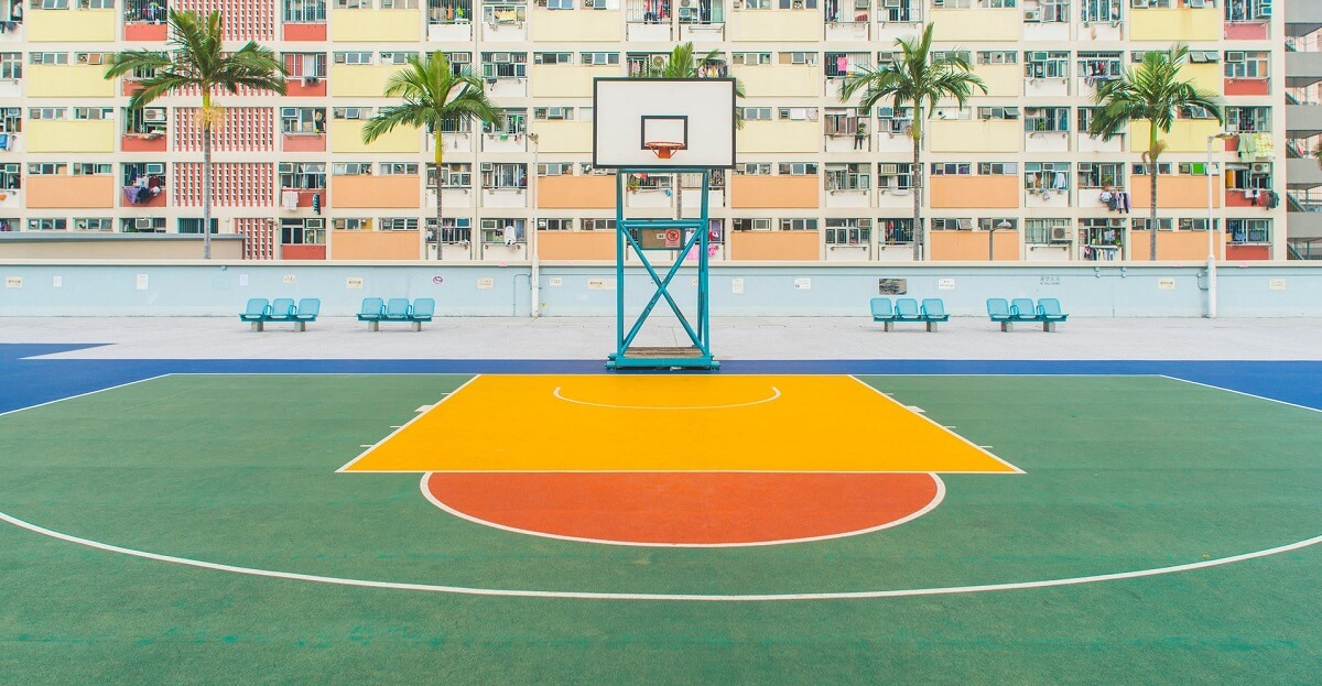 outdoor basketball for concrete